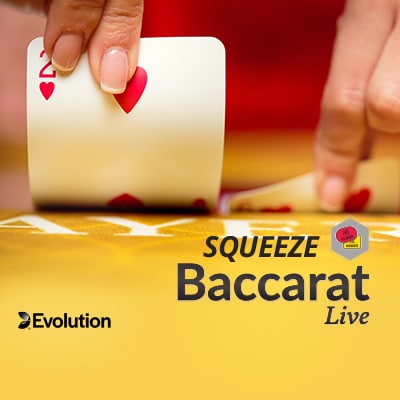 Baccarat Squeeze — live baccarat game by Evolution — play at Aurelia
