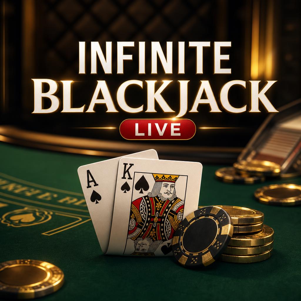 Infinite Blackjack — live blackjack game by Evolution — play at Aurelia