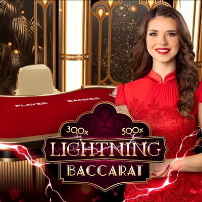 Lightning Baccarat — live baccarat game by Evolution — play at Aurelia