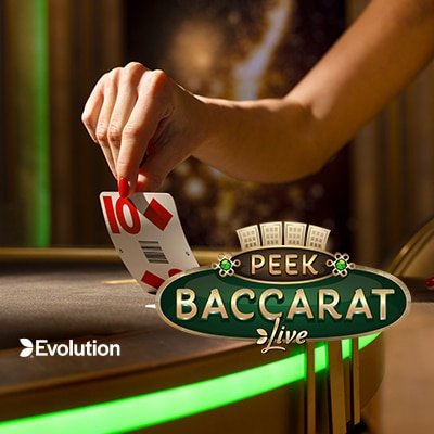 Peek Baccarat — live baccarat game by Evolution — play at Aurelia